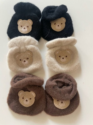 Baby gloves new, set of 3 pairs