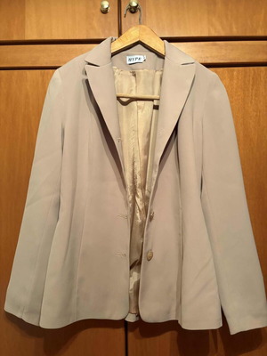 Hype skirt and jacket set beige like new