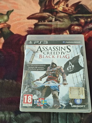 Assassin's Creed Black Flag PS3 game like new, broken case