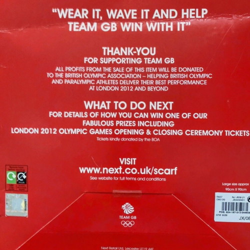 Team GB Scarf official, new, London 2012 Olympic Games Adidas