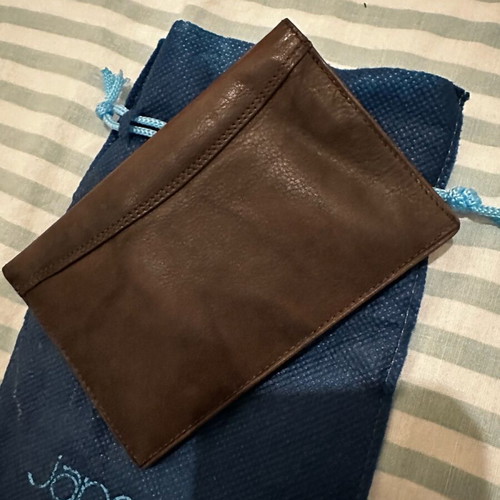 Jano Dave leather card wallet brown new