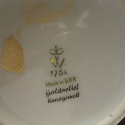 Vintage vase used with gold relief from East Germany