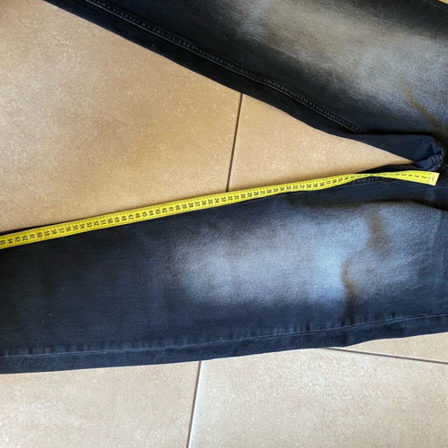 Bershka men's black faded jeans like new, size EUR 36