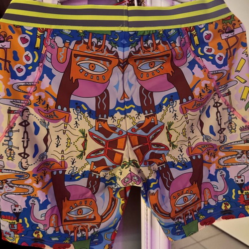 Set Elli’s and Christina’s collaboration bustier and biker leggings new, multicolor