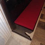 Monastic style kitchen bench used with 3 chairs gift