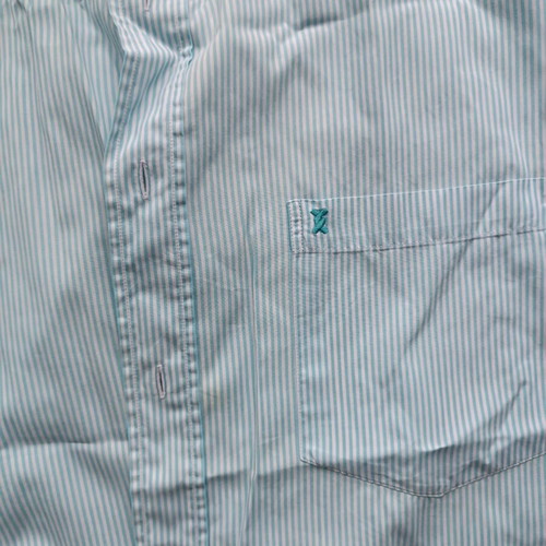 The Bostonians shirt used no 48 x large light blue 100% cotton