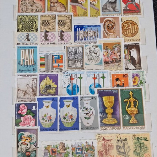 Stamp album used with vintage and thematic world collection