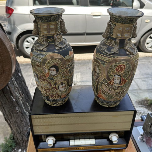 Chinese vases pair used, excellent condition