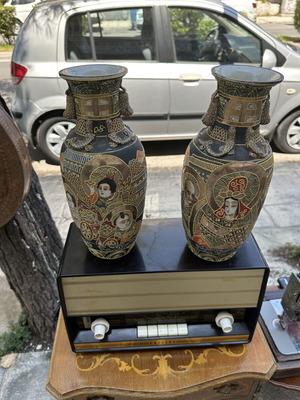 Chinese vases pair used, excellent condition