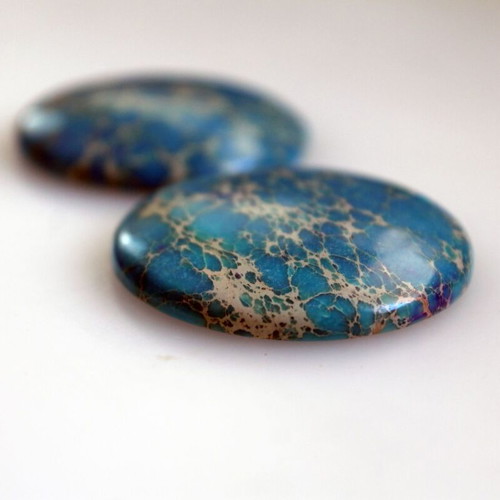 Magnesite 40mm set of 2 for jewelry making, new