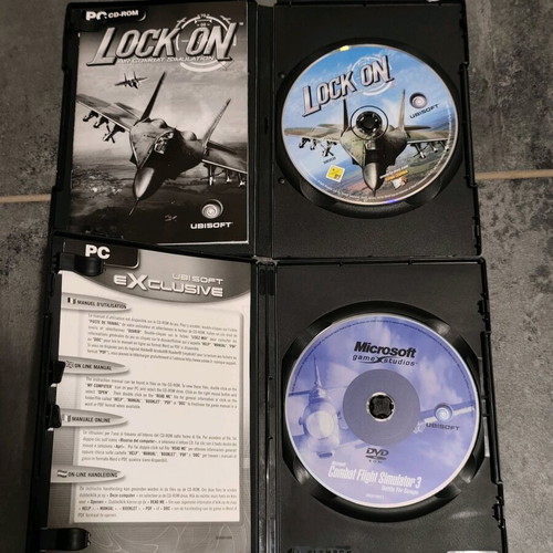 Air Combat and Flight Simulators used, good condition, 2 pieces