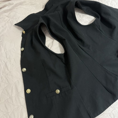 Zara waistcoat like new, black, size S