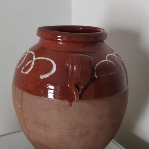 Authentic traditional clay kioupi vintage ceramic, used, 30cm