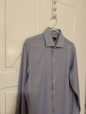 Manetti premium slim fit shirt medium gray like new