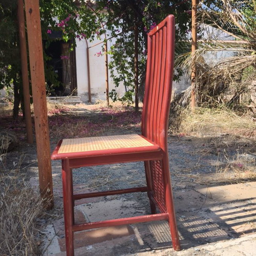 Montina Spa Italian vintage chairs set of 6 used
