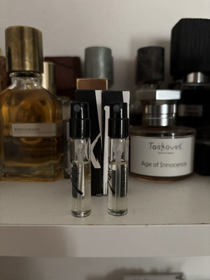 Akro Ink and Malt perfume samples used, 2ml each