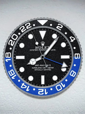 Επιτοίχιο ρολόι Rolex inspired 3D printed καινούργιο, luxury design