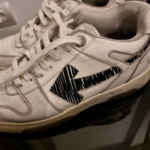Off-white sneakers used, size 40, white