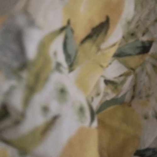 Dress with lemon print, used, white and yellow, one size