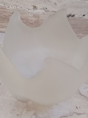 Frosted glass bowl like new for tea light or sweets