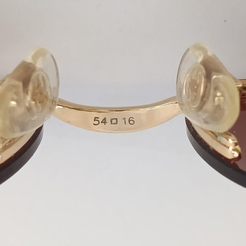 Chanel 2065-B Sunglasses Like New Brown Gold Made in Italy