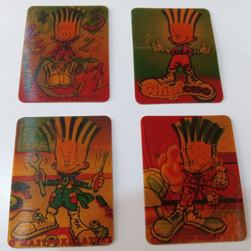 Vintage Chipicao Chipi 3D collectible cards, lot of 10