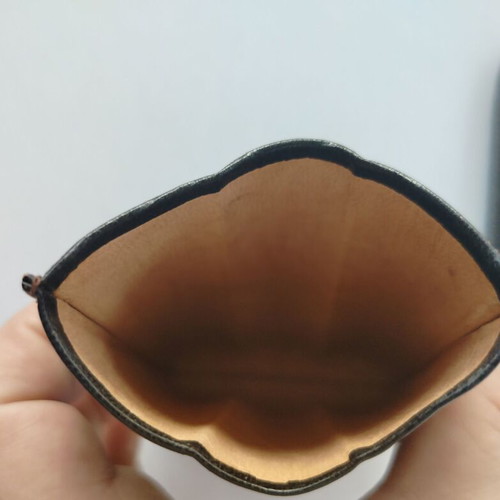 Leather Cigar Case for Three Cigars used, black