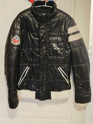 Kelto shiny kids jacket like new, black, size 13-14 years