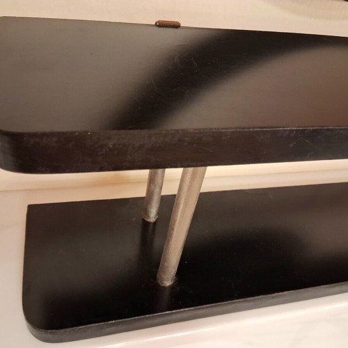 Vintage hanging two-tier shelf with formica surfaces