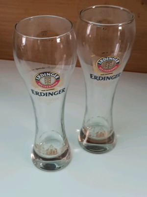Ποτήρια μπύρας Erdinger 0,5l καινούργια, πακέτο 2 τεμαχίων