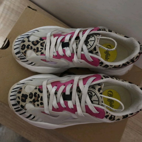 Buffalo chunky sneakers animal mix like new, size 38