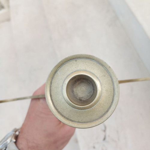 Brass candlestick like new, 26 cm height by 28 cm width