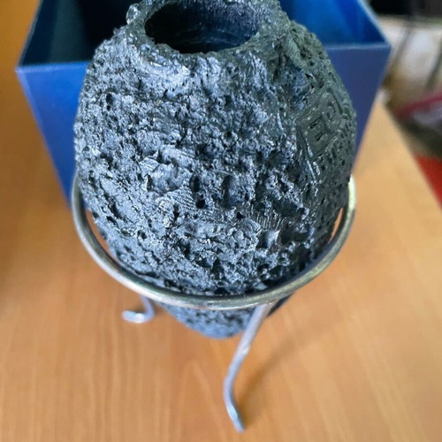 Decorative pot new from volcanic lava