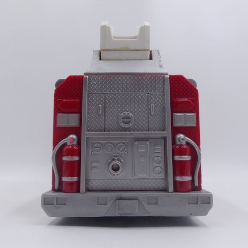 Matchbox fire engine toy truck used, red and gray