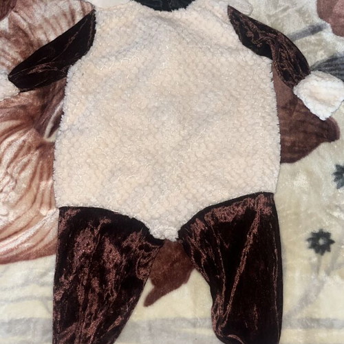 Baby lamb costume like new, fleece and velvet, ages 1-3