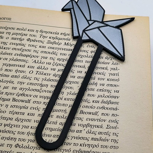 Origami bookmark new, 3D printed