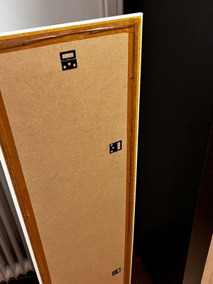 Rectangular wall mirror with white frame like new