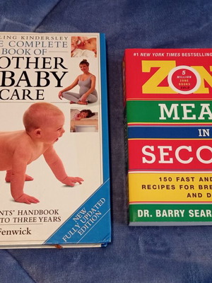 Mother & Baby and Zone Meals in Seconds books like new, English