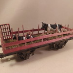 Lima model train wagon with custom weird loads like new