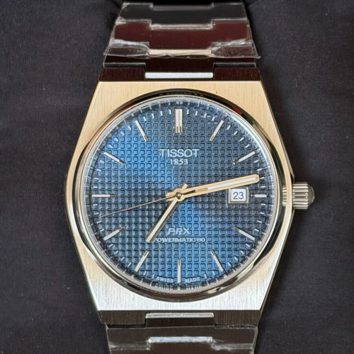 Tissot Prx Powermatic 80 Blue men's watch new