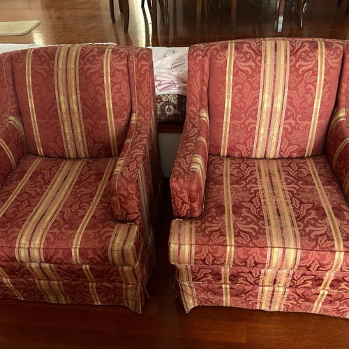 Armchairs set of four like new