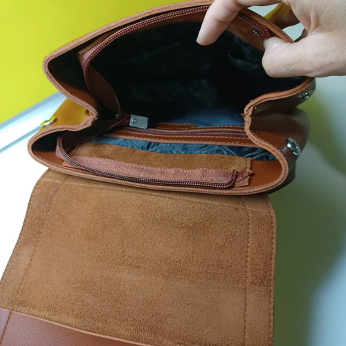 Axel backpack bag new, brown, medium size