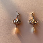 Earrings new, silver