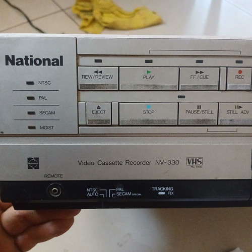 National video cassette recorder VCR for parts or repair