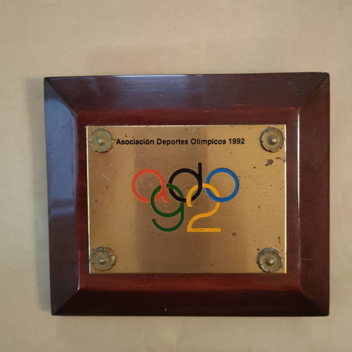 Olympic Games 1992 plaque used