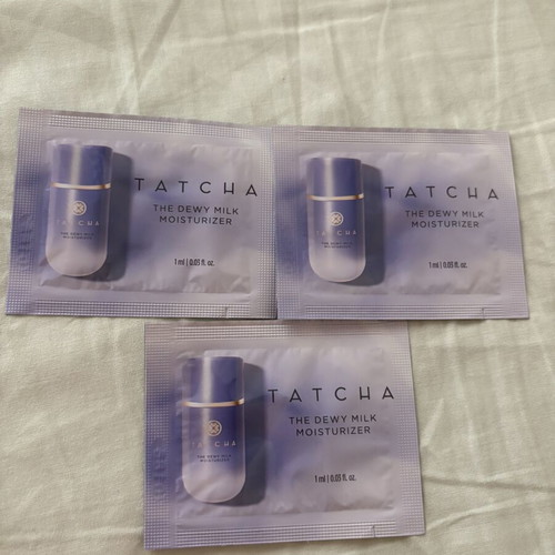 Tatcha set 3 samples The Dewy Milk Moisturizer new