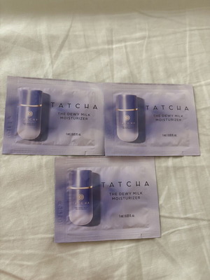Tatcha set 3 samples The Dewy Milk Moisturizer new