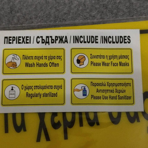 Sticker signs set of 4 new