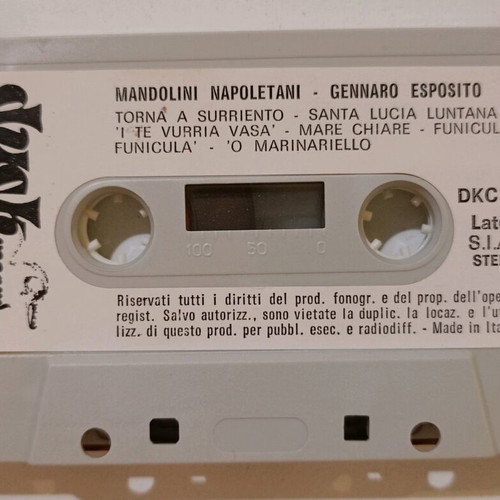 Κασέτα Mandolini Napoletani μεταχειρισμένη, Duck Records, made in Italy