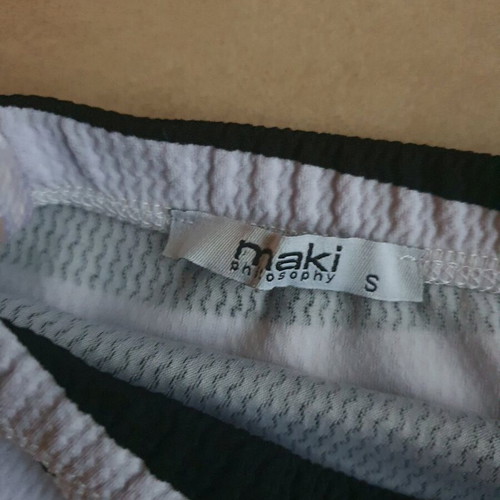 Maki Philosophy strapless dress black and white like new